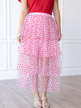 Load image into Gallery viewer, LOVE-STRUCK PINK TULLE MIDI
