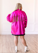 Load image into Gallery viewer, ELECTRIC ROSE WESTERN FRINGE JACKET
