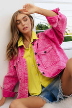 Load image into Gallery viewer, TWIST ON THE CLASSIC FRONT POCKETS SHIRT JACKET: M / Pink
